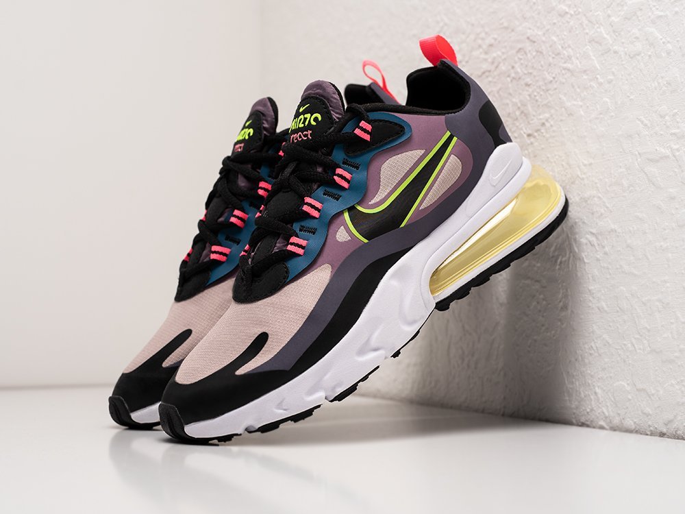 Nike Air Max 270 React розовые текстиль мужские (AR25546) - фото 2 Nike Air Max 270 React розовые текстиль мужские (AR25546) - фото 2