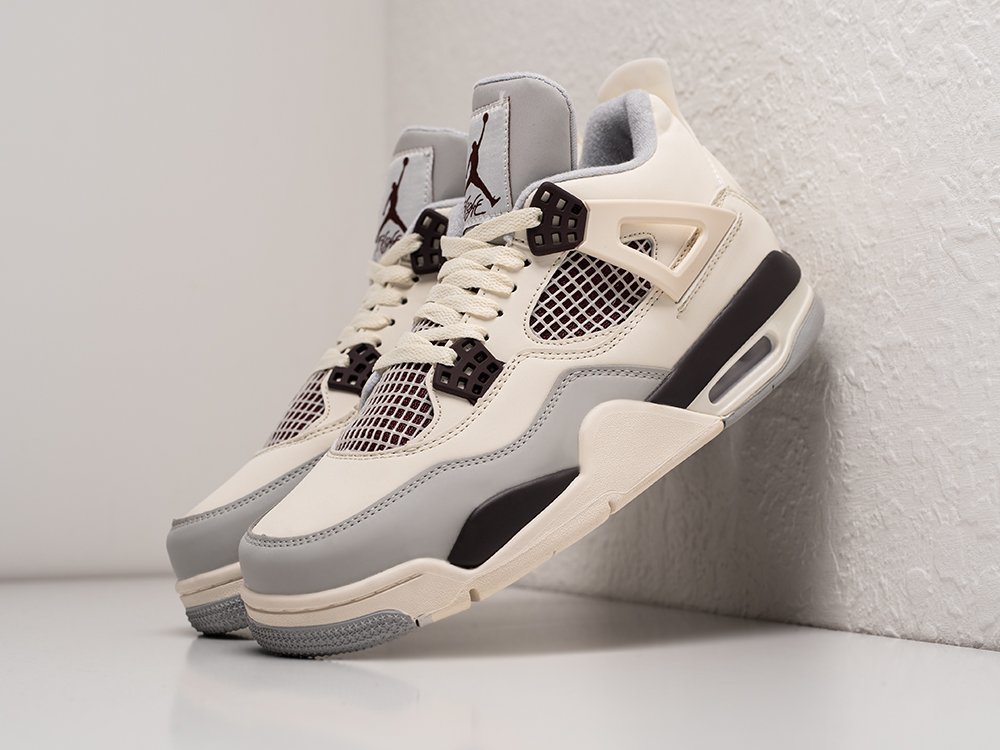 Nike Air Jordan 4 Retro бежевые кожа мужские (AR25547) - фото 2 Nike Air Jordan 4 Retro бежевые кожа мужские (AR25547) - фото 2