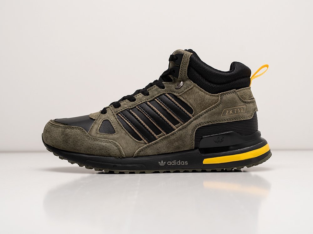 Adidas ZX 750 Hi Winter зеленые замша мужские (AR25554) - фото 1 Adidas ZX 750 Hi Winter зеленые замша мужские (AR25554) - фото 1