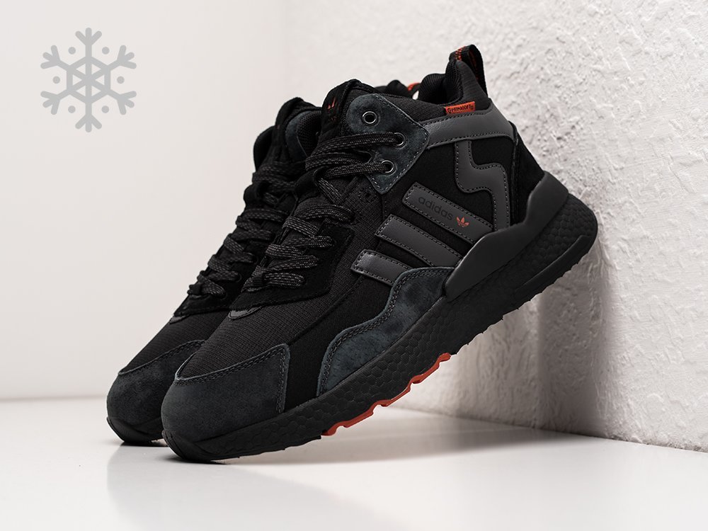 Adidas Nite Jogger Hi Winter черные текстиль мужские (AR25555) - фото 2