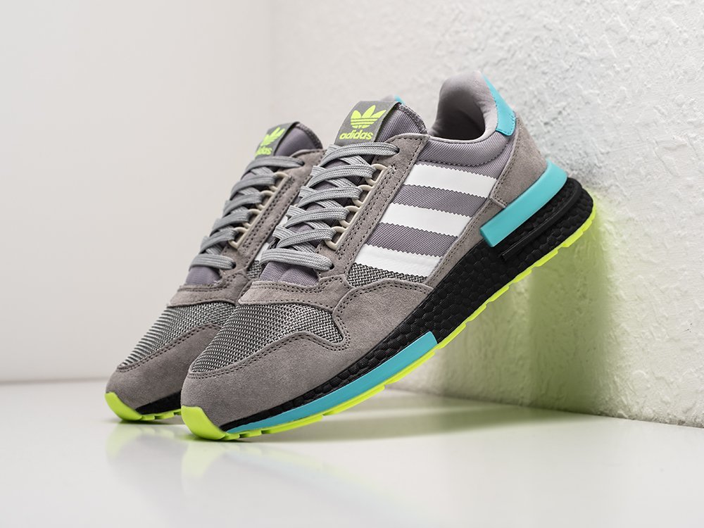 Adidas ZX 500 RM серые замша мужские (AR25655) - фото 2