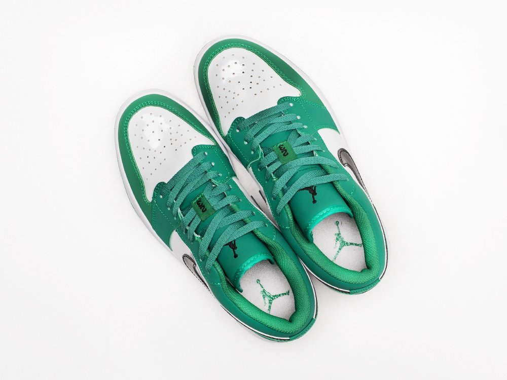 Nike Air Jordan 1 Low зеленые кожа мужские (AR25662) - фото 3 Nike Air Jordan 1 Low зеленые кожа мужские (AR25662) - фото 3