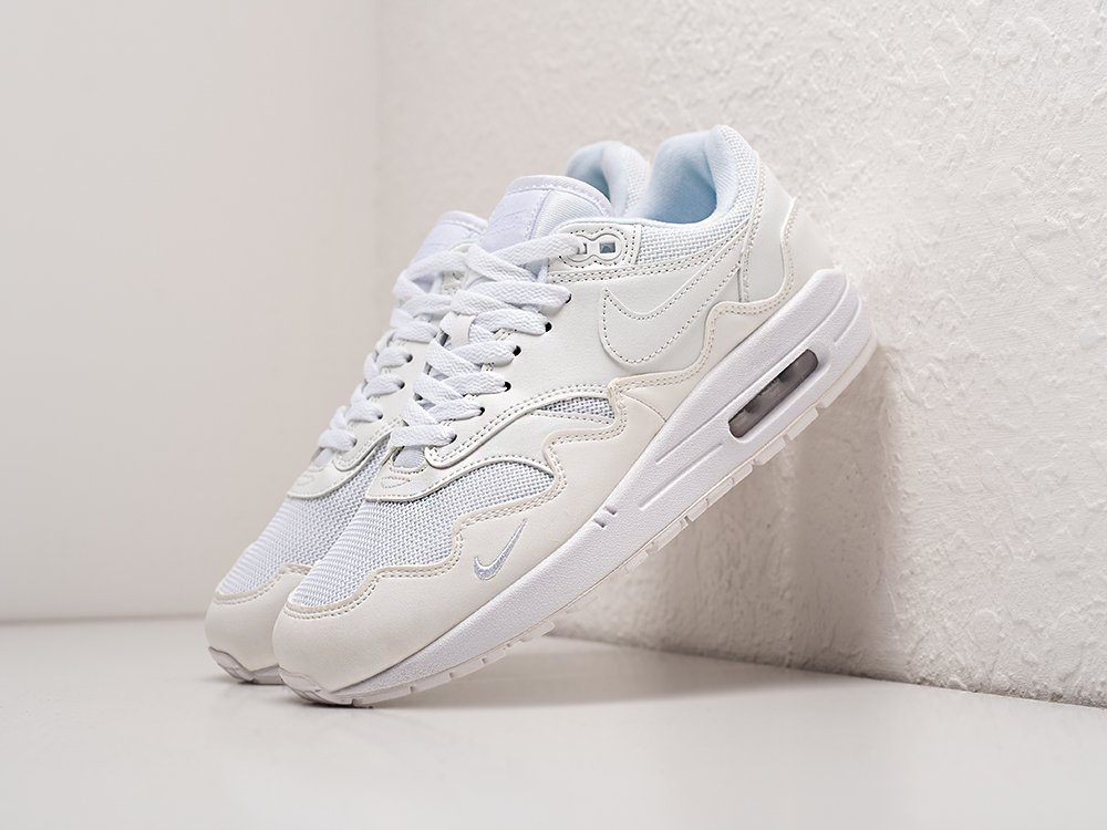 Nike Air Max 1 x Patta WMNS белые кожа женские (AR25679) - фото 2 Nike Air Max 1 x Patta WMNS белые кожа женские (AR25679) - фото 2