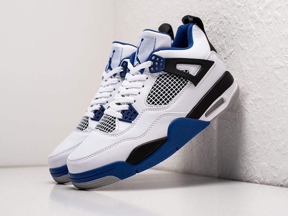 Nike Air Jordan 4 Retro Motorsports белые кожа мужские (AR25680) - фото 2 Nike Air Jordan 4 Retro Motorsports белые кожа мужские (AR25680) - фото 2