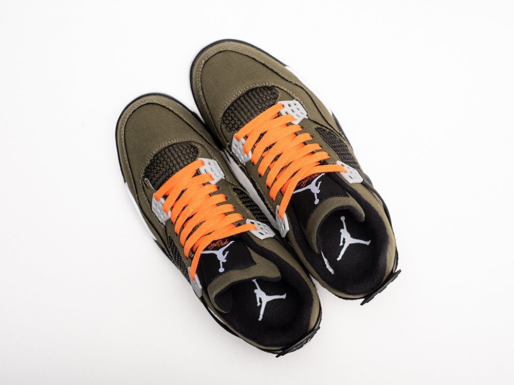 Nike Air Jordan 4 Retro Olive Canvas зеленые текстиль мужские (AR25682) - фото 3 Nike Air Jordan 4 Retro Olive Canvas зеленые текстиль мужские (AR25682) - фото 3