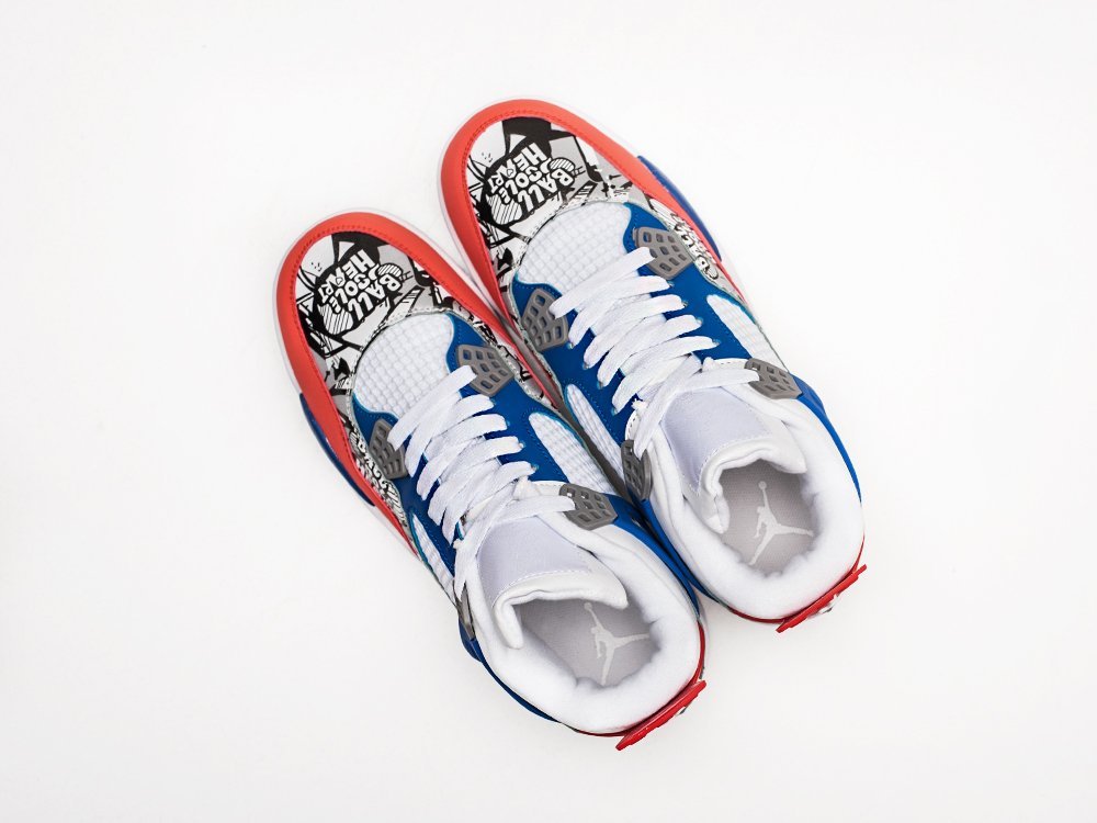 Nike Air Jordan 4 Retro белые кожа мужские (AR25684) - фото 3 Nike Air Jordan 4 Retro белые кожа мужские (AR25684) - фото 3