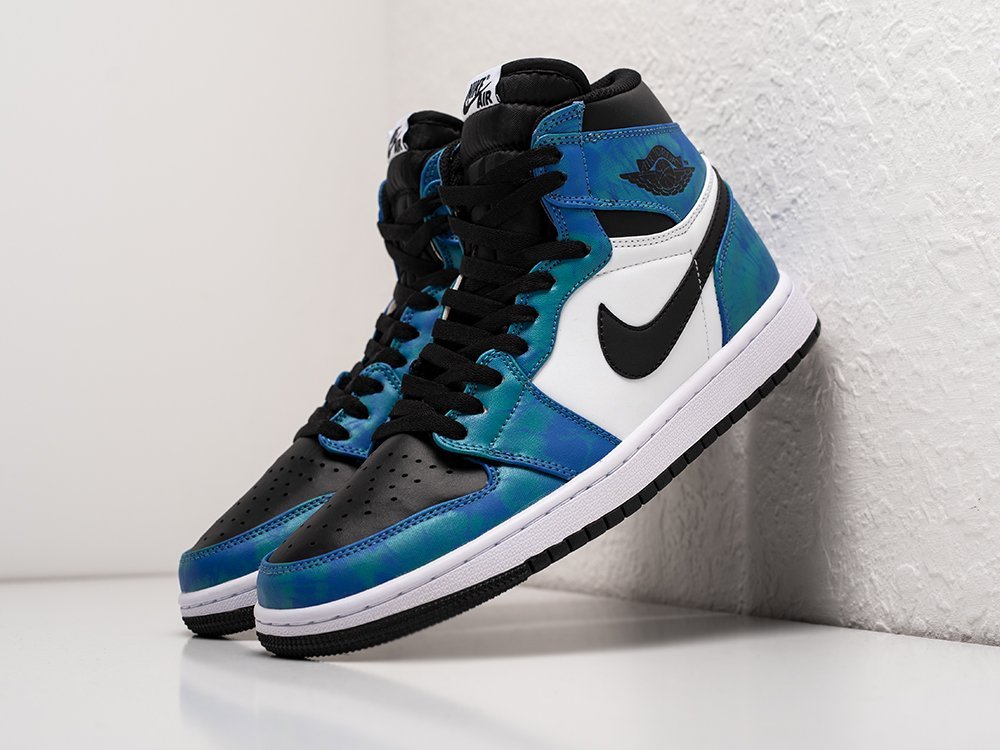 Nike Air Jordan 1 Mid голубые кожа мужские (AR25782) - фото 2 Nike Air Jordan 1 Mid голубые кожа мужские (AR25782) - фото 2