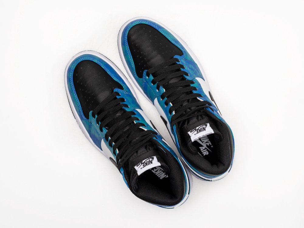 Nike Air Jordan 1 Mid голубые кожа мужские (AR25782) - фото 3