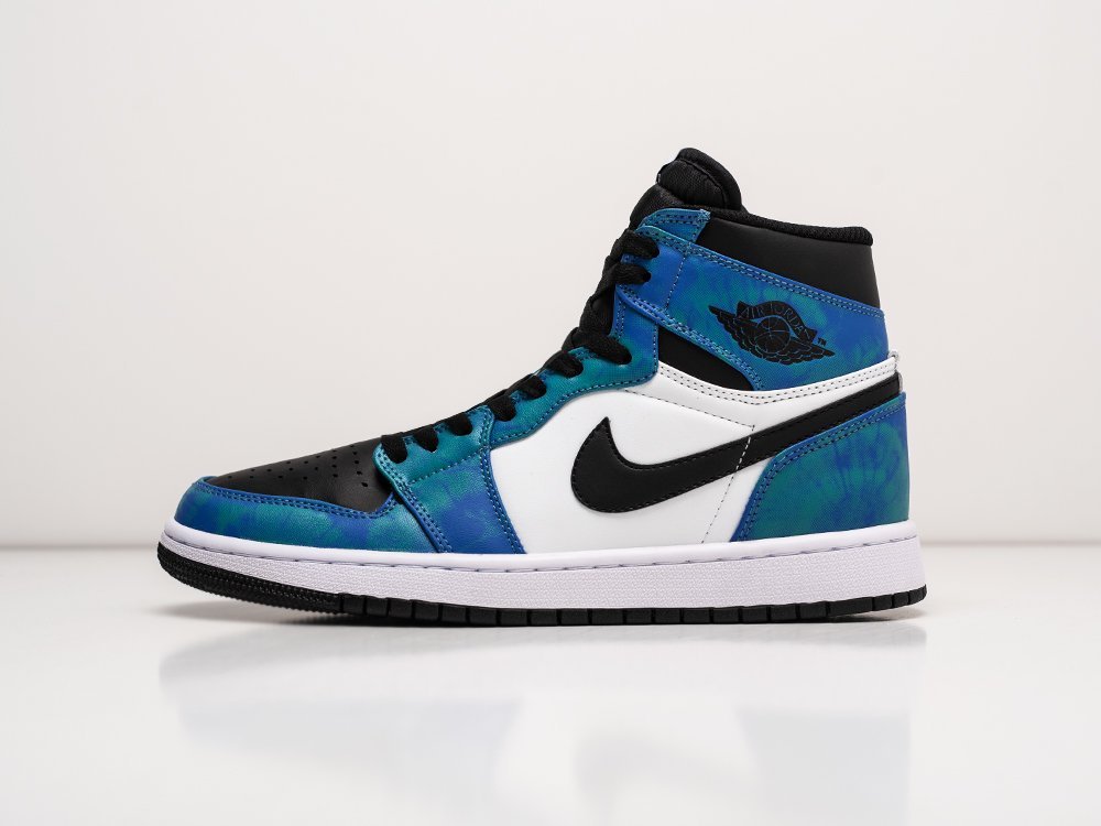 Nike Air Jordan 1 Mid голубые кожа мужские (AR25782) - фото 1 Nike Air Jordan 1 Mid голубые кожа мужские (AR25782) - фото 1