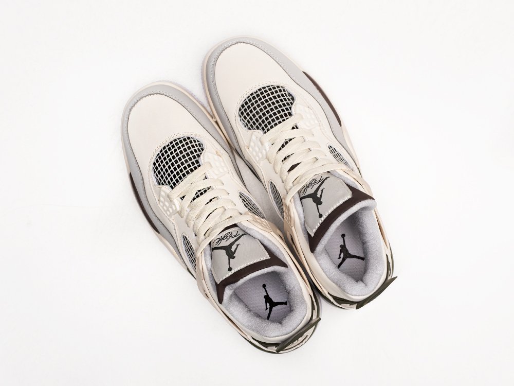 Nike Air Jordan 4 Retro бежевые кожа мужские (AR25813) - фото 3 Nike Air Jordan 4 Retro бежевые кожа мужские (AR25813) - фото 3