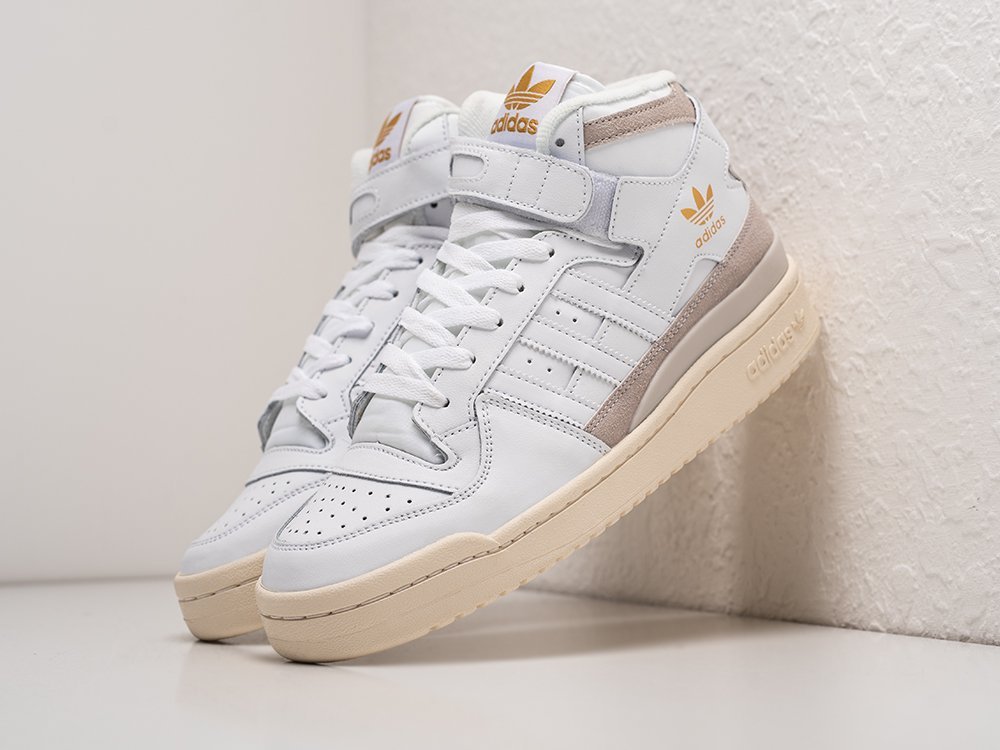 Adidas Forum 84 High Gold Foil белые кожа мужские (AR25828) - фото 2 Adidas Forum 84 High Gold Foil белые кожа мужские (AR25828) - фото 2