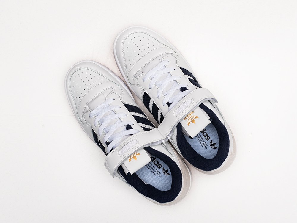 Adidas Forum Low Crew Navy белые кожа мужские (AR25841) - фото 3 Adidas Forum Low Crew Navy белые кожа мужские (AR25841) - фото 3