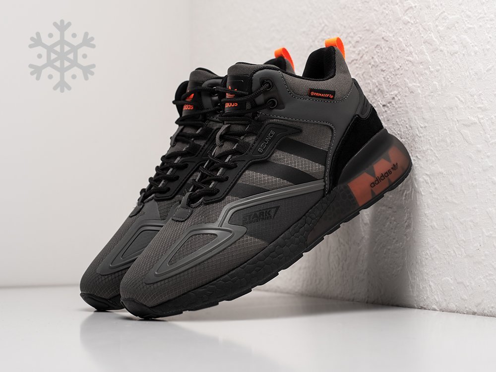 Adidas ZX 2K Boost High Winter серые текстиль мужские (AR25898) - фото 2