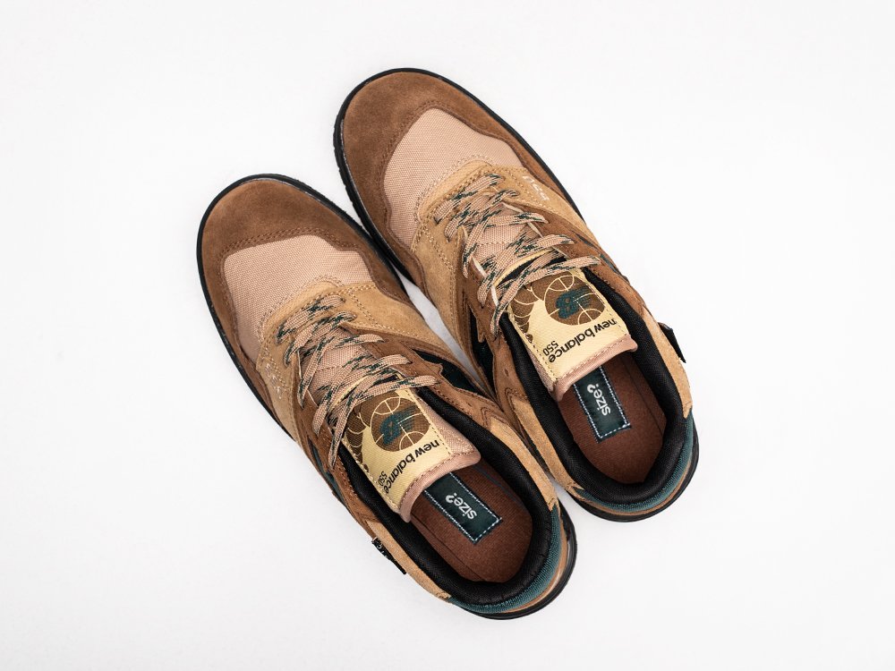 New Balance x Size x 550 Cordura Pack - Light Brown Green коричневые замша мужские (AR25912) - фото 3 New Balance x Size x 550 Cordura Pack - Light Brown Green коричневые замша мужские (AR25912) - фото 3