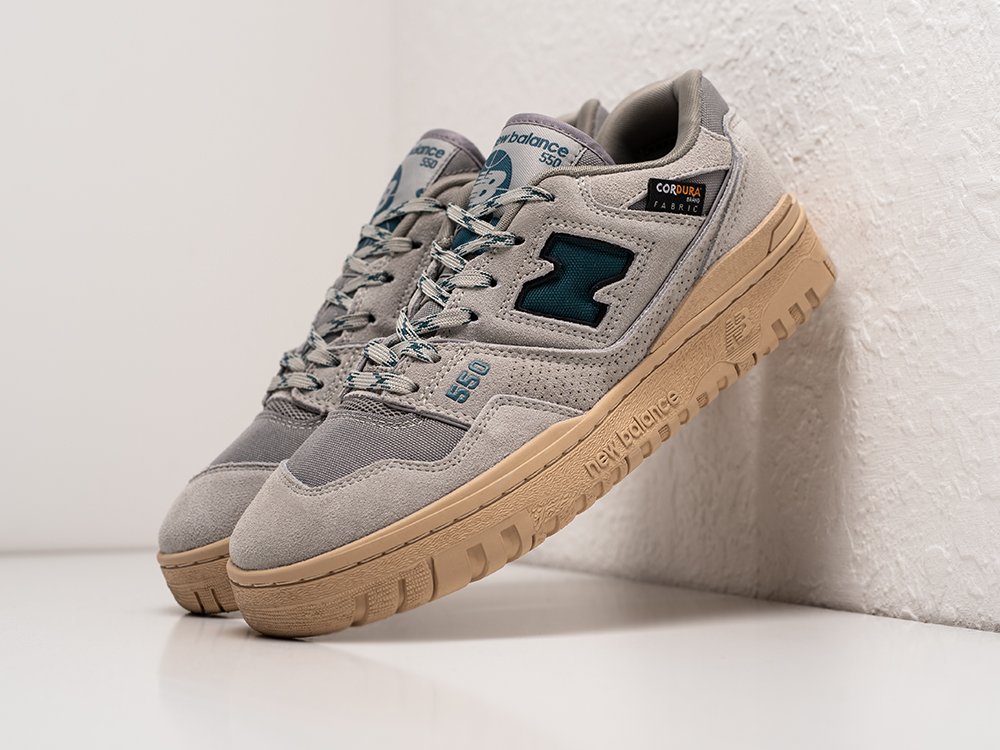 New Balance x Size x 550 Cordura Pack - Grey Cream серые замша мужские (AR25913) - фото 2 New Balance x Size x 550 Cordura Pack - Grey Cream серые замша мужские (AR25913) - фото 2