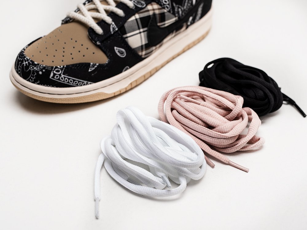 Nike SB Dunk Low x Travis Scott коричневые текстиль мужские (AR25919) - фото 4 Nike SB Dunk Low x Travis Scott коричневые текстиль мужские (AR25919) - фото 4