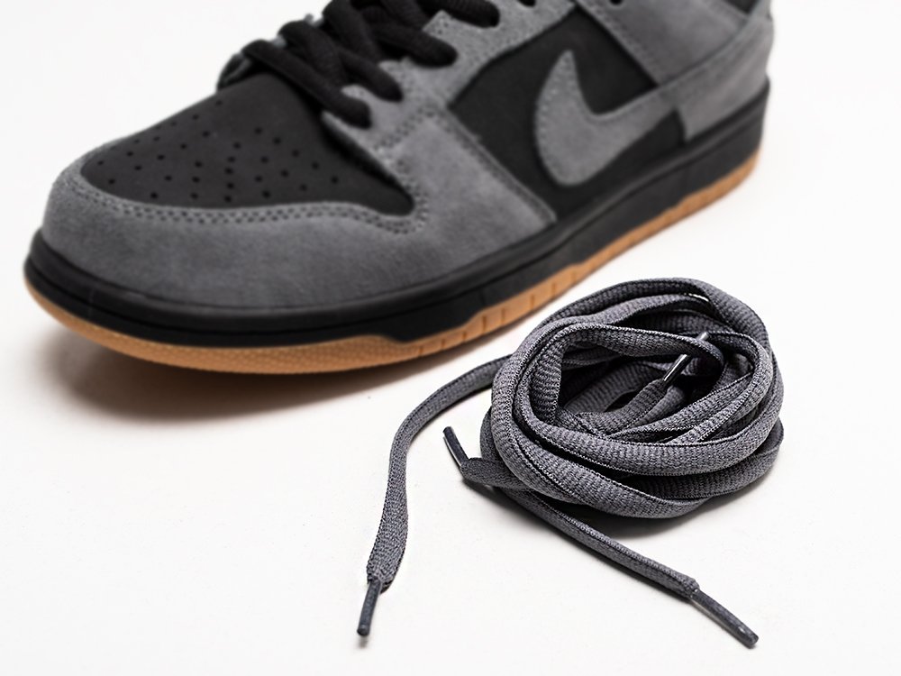 Nike SB Dunk Low черные замша мужские (AR25921) - фото 4