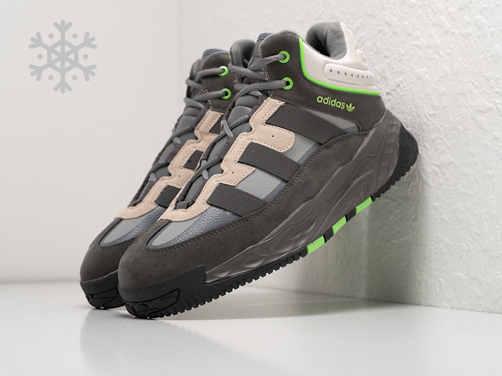 Adidas Niteball High Winter серые замша мужские (AR26026) - фото 2 Adidas Niteball High Winter серые замша мужские (AR26026) - фото 2