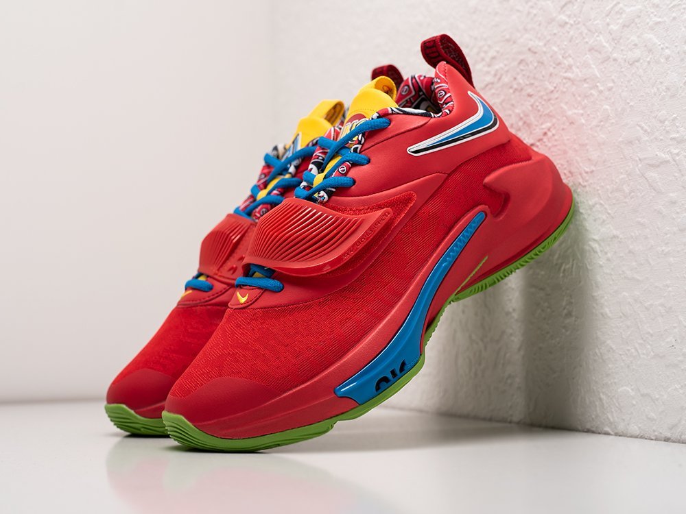 Nike x UNO x Zoom Freak 3 NRG 50th Anniversary - Red красные текстиль мужские (AR26084) - фото 2