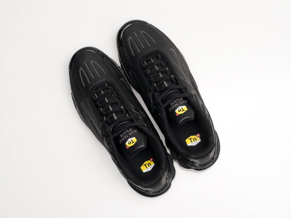 Nike Air Max Plus 3 черные кожа мужские (AR26087) - фото 3