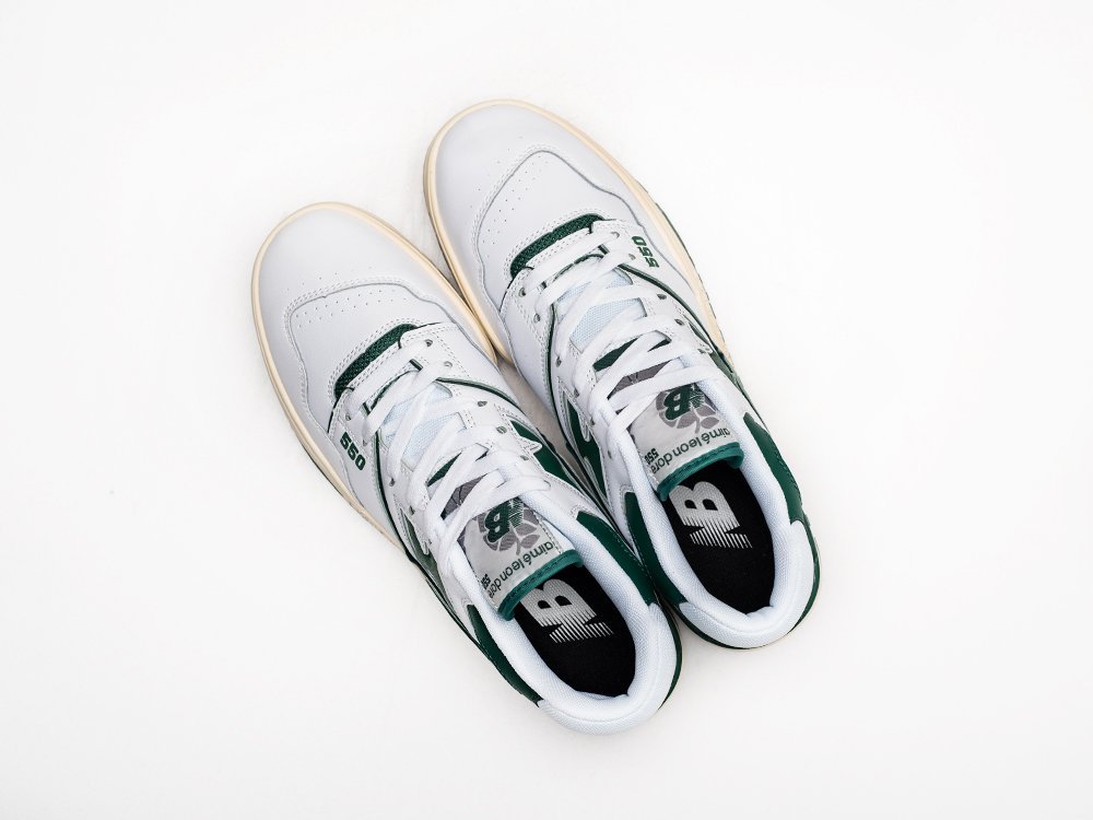 New Balance 550 Aime Leon Dore белые кожа мужские (AR26233) - фото 3 New Balance 550 Aime Leon Dore белые кожа мужские (AR26233) - фото 3