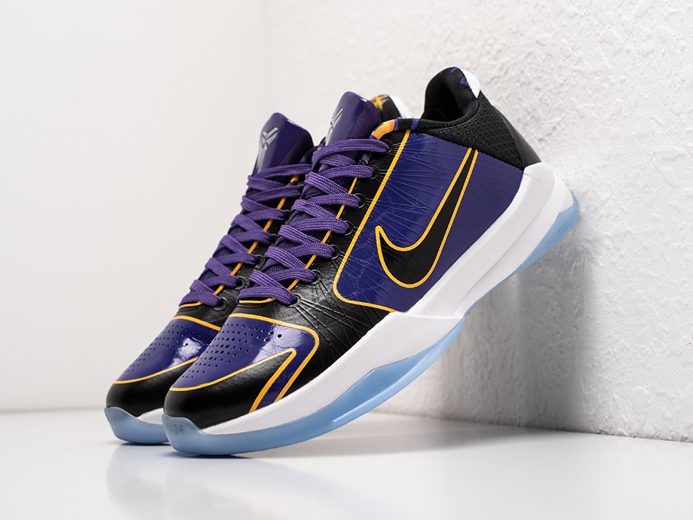 Nike Kobe 5 Protro Lakers фиолетовые кожа мужские (AR26235) - фото 2 Nike Kobe 5 Protro Lakers фиолетовые кожа мужские (AR26235) - фото 2