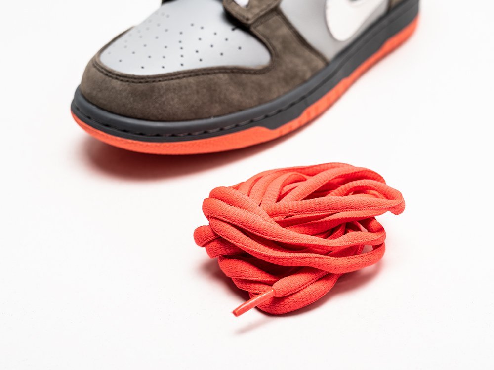 Nike SB Dunk Low серые замша мужские (AR26292) - фото 4