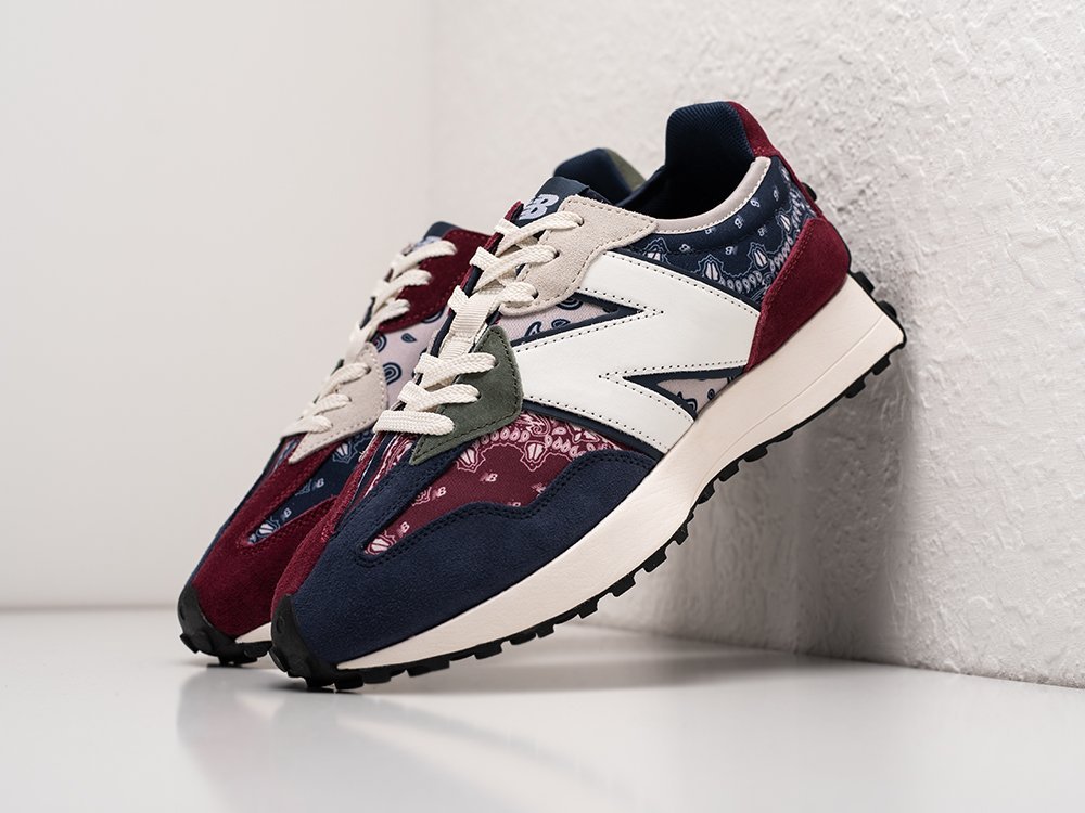 New Balance 327 Paisley Pack - Allover Print MS327DWU синие замша мужские (AR26330) - фото 2