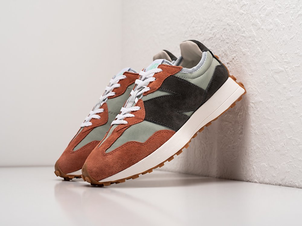 New Balance 327 Rust Brown WMNS серые текстиль женские (AR26337) - фото 2