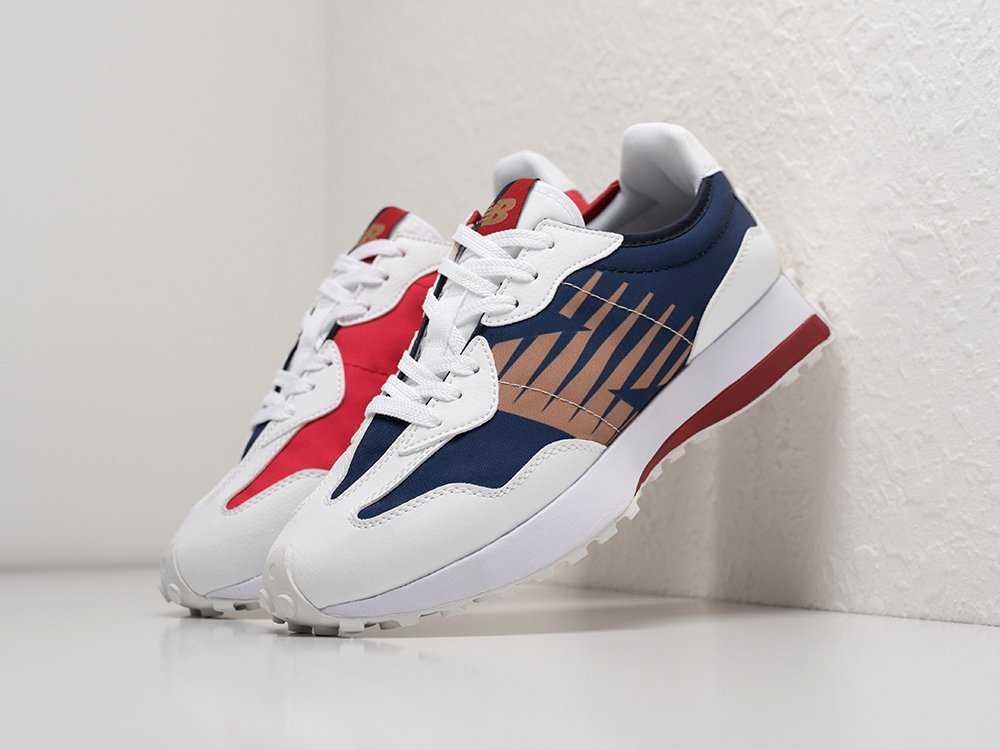 New Balance 327 Olympic - USA белые замша мужские (AR26343) - фото 2 New Balance 327 Olympic - USA белые замша мужские (AR26343) - фото 2