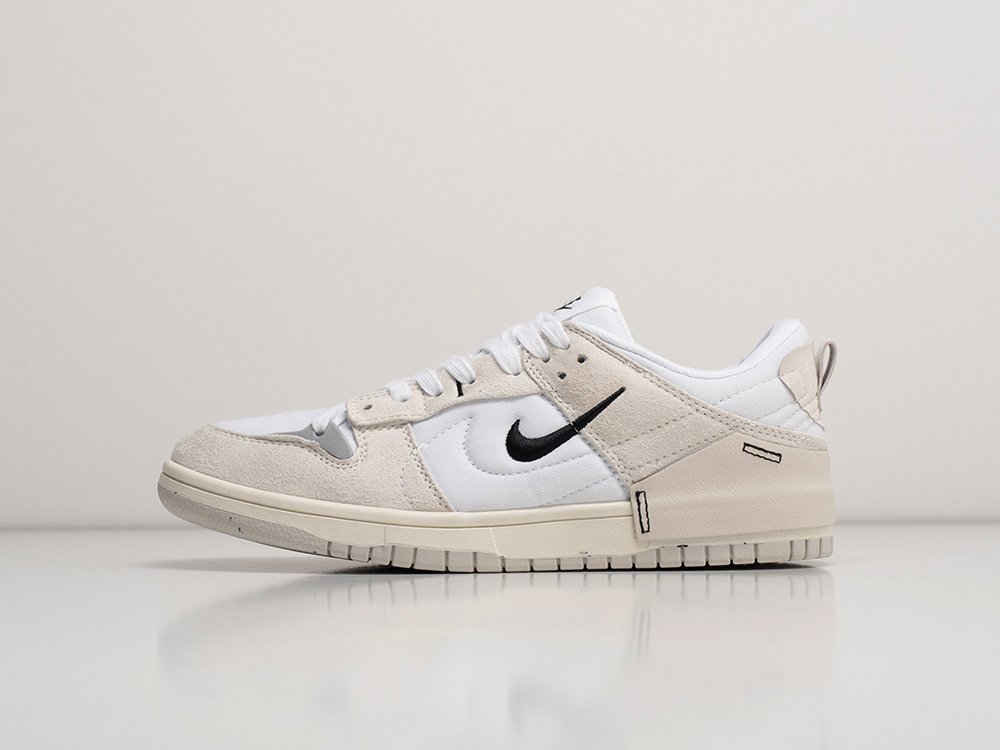 Nike Dunk Low Disrupt 2 Pale Ivory белые замша мужские (AR26366) - фото 1 Nike Dunk Low Disrupt 2 Pale Ivory белые замша мужские (AR26366) - фото 1