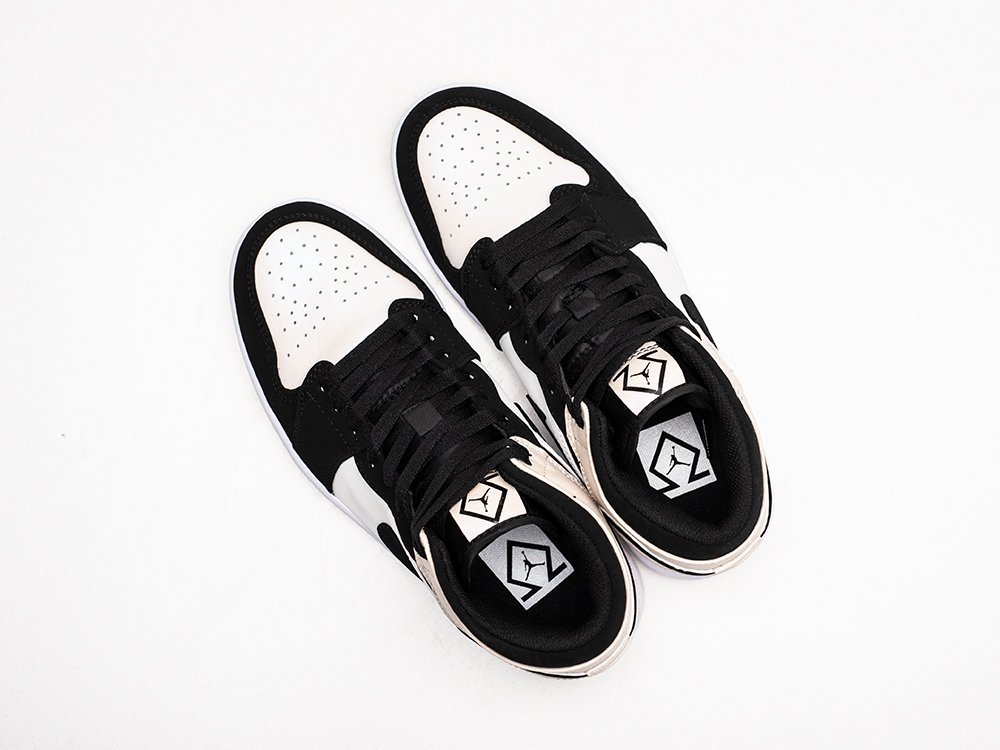 Nike Air Jordan 1 Mid белые кожа мужские (AR26367) - фото 3 Nike Air Jordan 1 Mid белые кожа мужские (AR26367) - фото 3