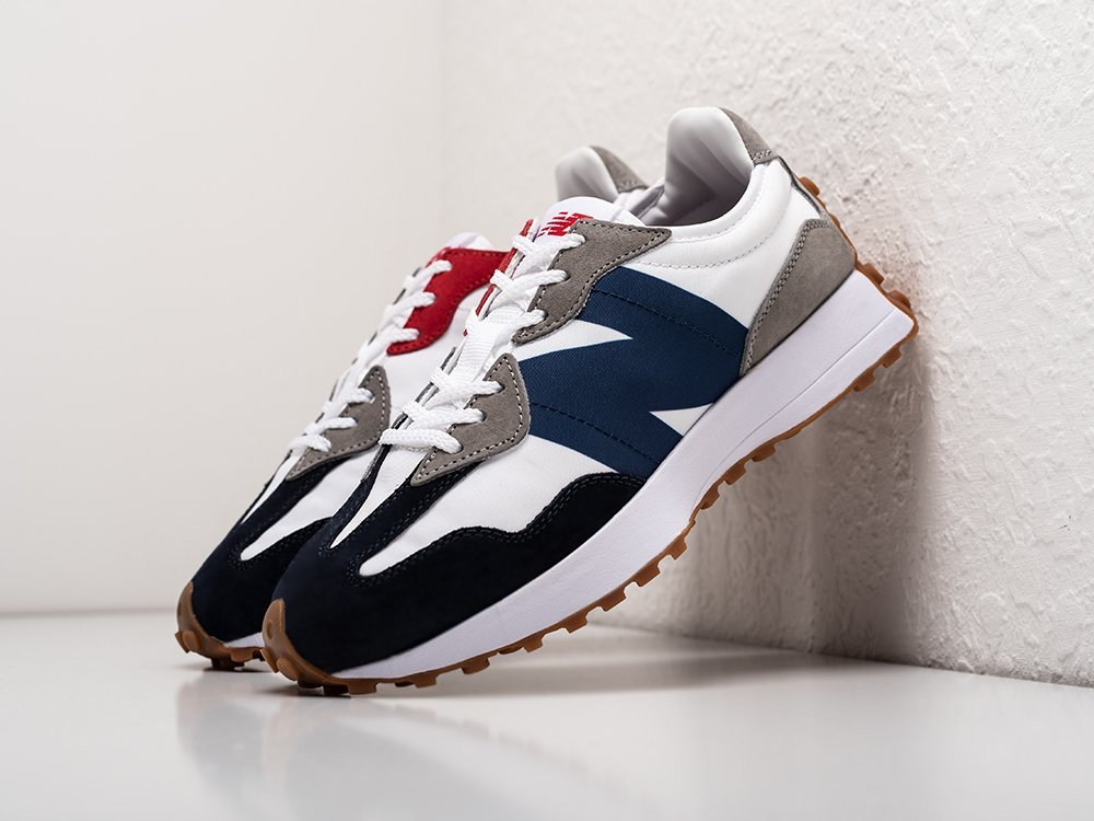 New Balance 327 белые текстиль мужские (AR26429) - фото 2 New Balance 327 белые текстиль мужские (AR26429) - фото 2