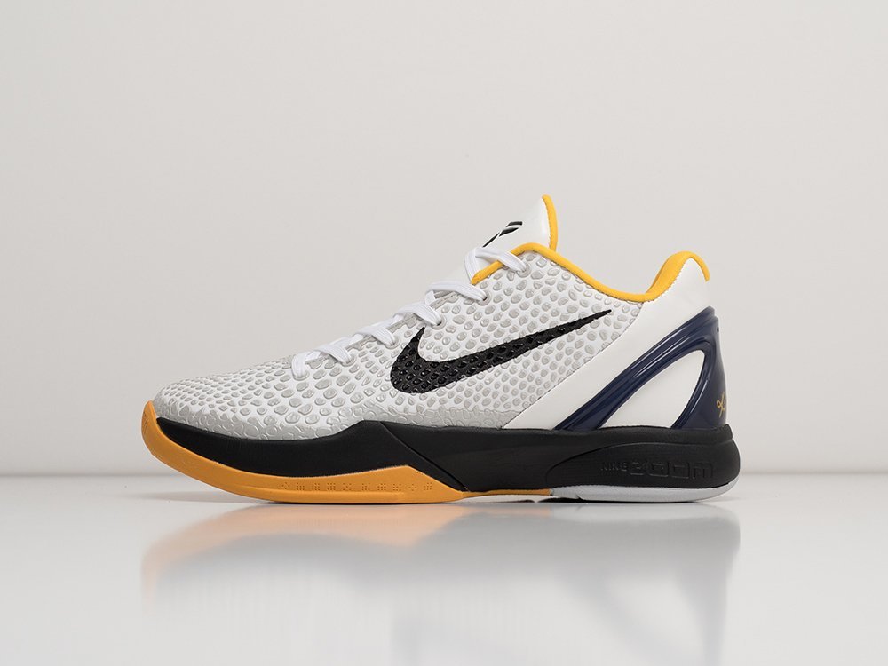 Nike Kobe 6 Protro White Del Sol белые текстиль мужские (AR26508) - фото 1 Nike Kobe 6 Protro White Del Sol белые текстиль мужские (AR26508) - фото 1