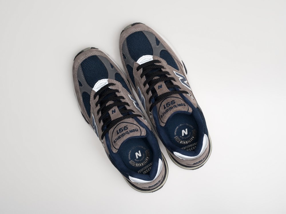 New Balance 991 Made in England Grey Blue серые замша мужские (AR26520) - фото 3 New Balance 991 Made in England Grey Blue серые замша мужские (AR26520) - фото 3