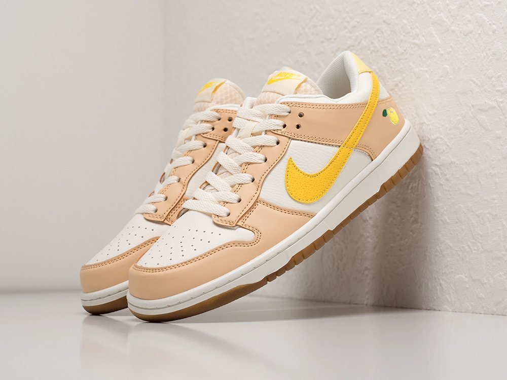 Nike SB Dunk Low Lemon Drop белые кожа мужские (AR26529) - фото 2 Nike SB Dunk Low Lemon Drop белые кожа мужские (AR26529) - фото 2