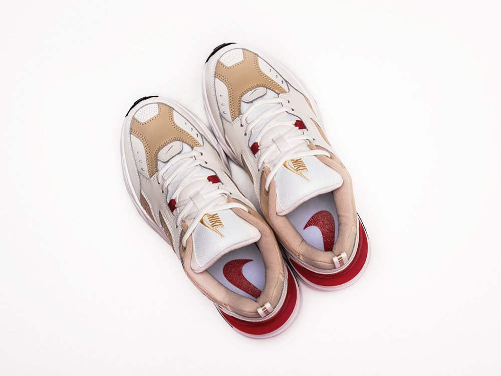Nike M2K TEKNO Habanero Red белые кожа мужские (AR26541) - фото 3