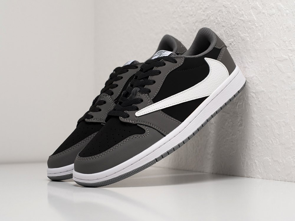 Nike Air Jordan 1 Low x Travis Scott серые кожа мужские (AR26558) - фото 2 Nike Air Jordan 1 Low x Travis Scott серые кожа мужские (AR26558) - фото 2