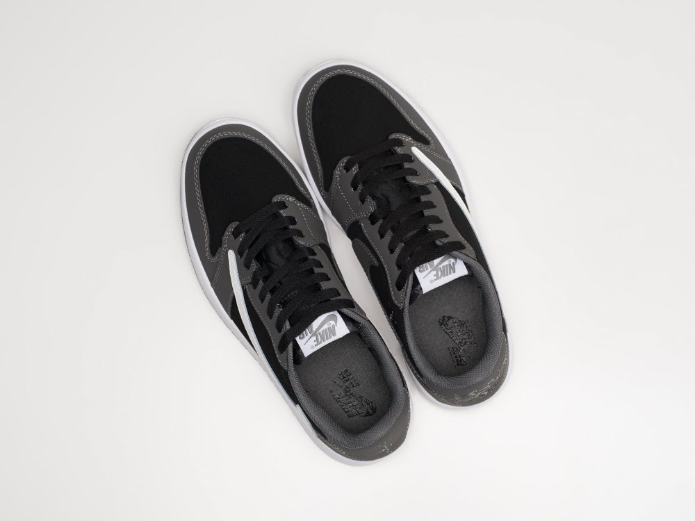 Nike Air Jordan 1 Low x Travis Scott серые кожа мужские (AR26558) - фото 3 Nike Air Jordan 1 Low x Travis Scott серые кожа мужские (AR26558) - фото 3