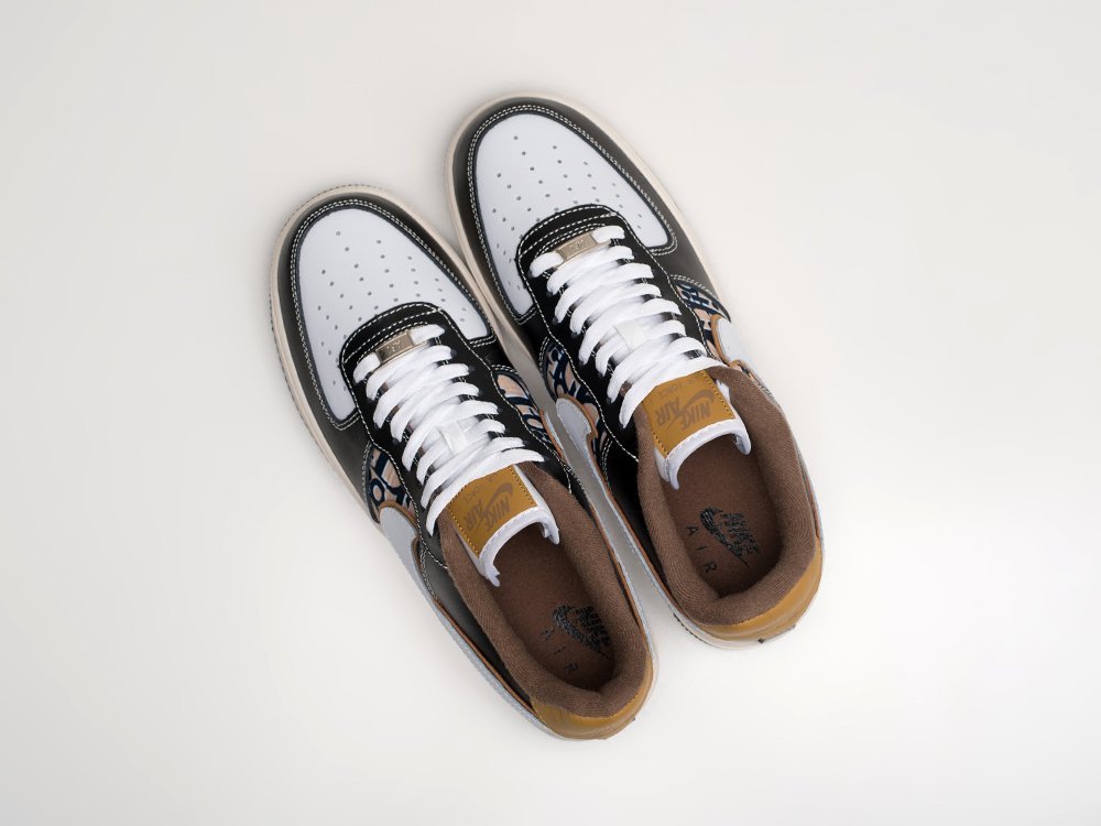 Nike x Dior Air Force 1 Low черные кожа мужские (AR26599) - фото 3 Nike x Dior Air Force 1 Low черные кожа мужские (AR26599) - фото 3