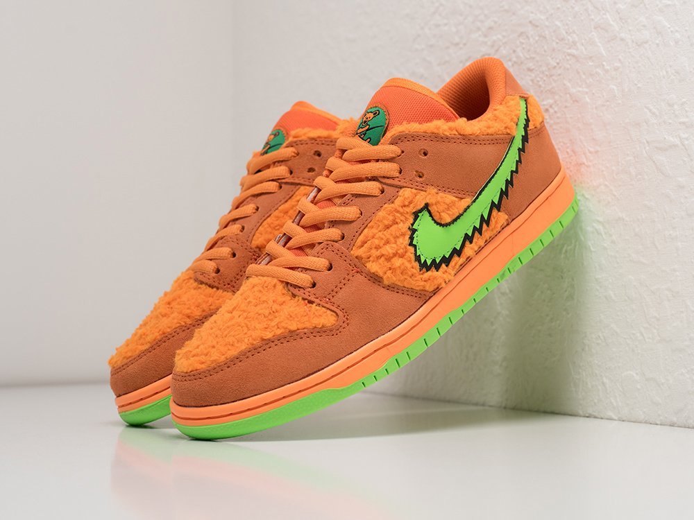Nike x Grateful Dead x SB Dunk Low Orange Bear оранжевые замша мужские (AR26615) - фото 2 Nike x Grateful Dead x SB Dunk Low Orange Bear оранжевые замша мужские (AR26615) - фото 2