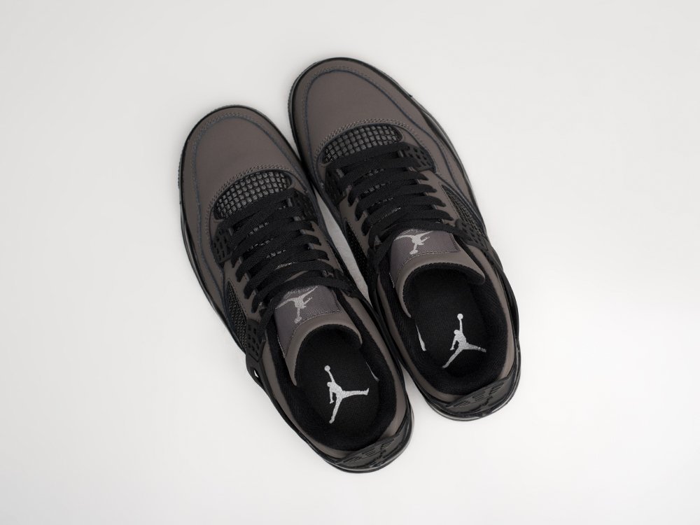 Nike Air Jordan 4 Retro серые кожа мужские (AR26630) - фото 3