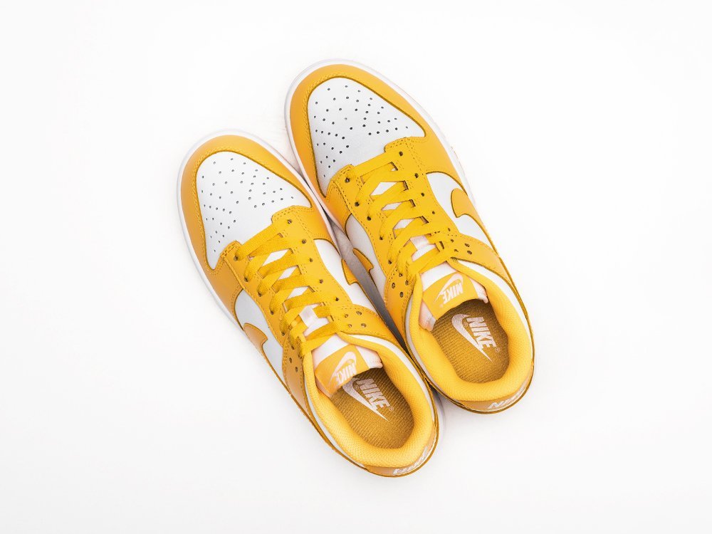 Nike SB Dunk Low Laser Orange желтые кожа мужские (AR26661) - фото 3