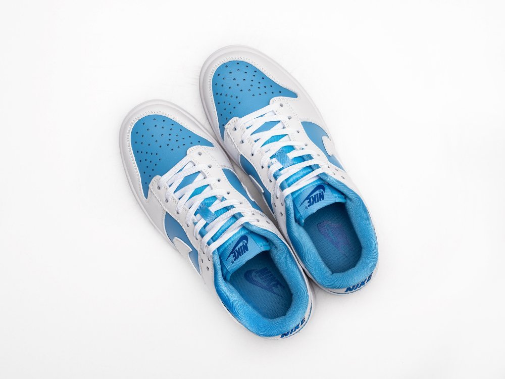 Nike SB Dunk Low Reverse UNC WMNS голубые кожа женские (AR26662) - фото 3