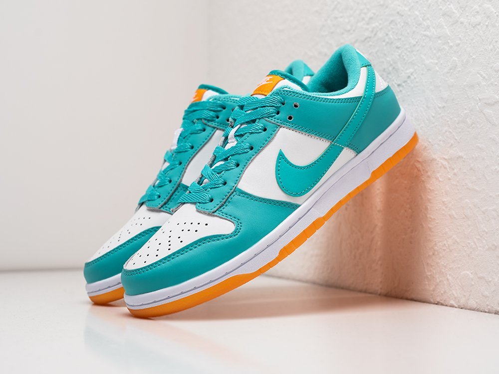Nike SB Dunk Low Teal Zeal белые кожа мужские (AR26669) - фото 2 Nike SB Dunk Low Teal Zeal белые кожа мужские (AR26669) - фото 2
