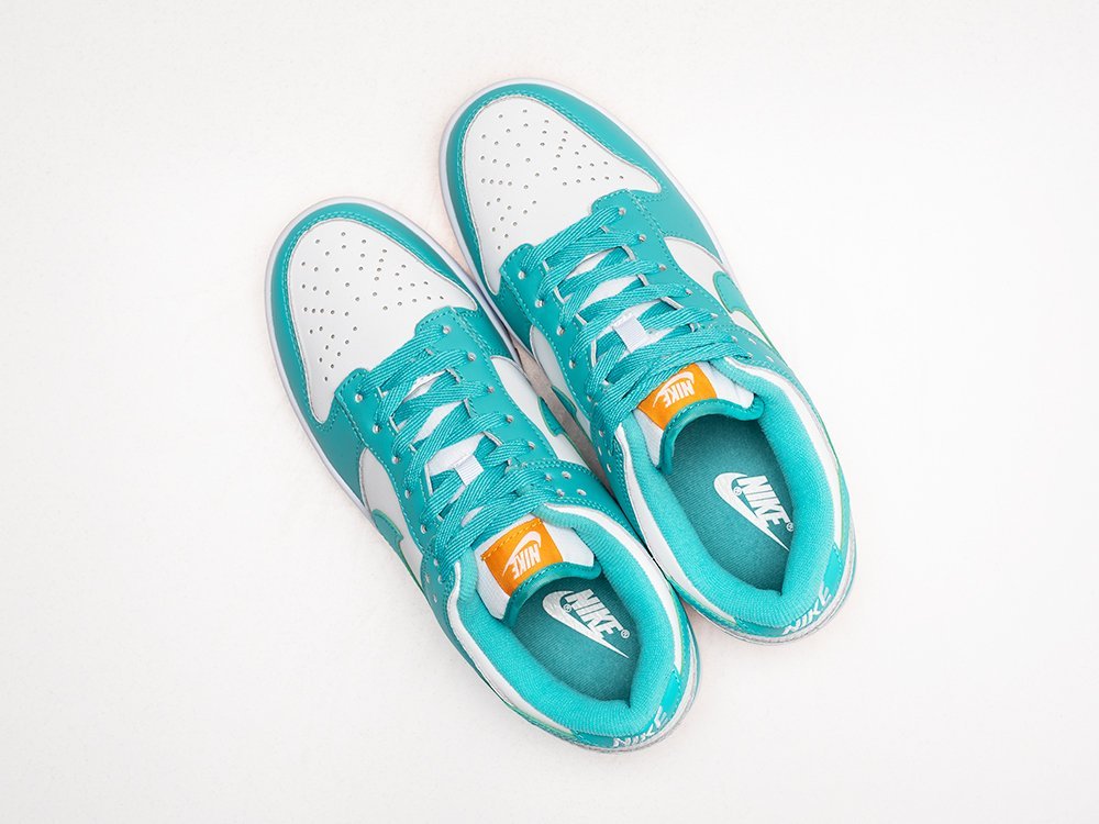 Nike SB Dunk Low Teal Zeal белые кожа мужские (AR26669) - фото 3