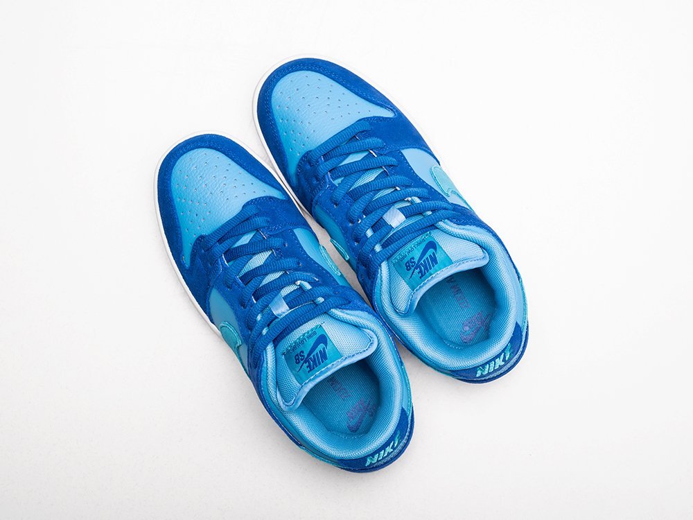 Nike SB Dunk Low Pro Fruity Pack - Blue Raspberry WMNS синие замша женские (AR26678) - фото 3