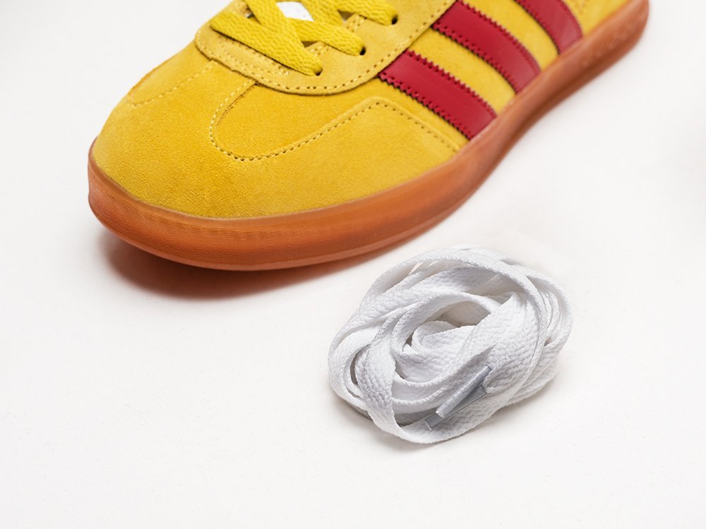 Adidas Gazelle OG x Gucci желтые замша мужские (AR26680) - фото 4 Adidas Gazelle OG x Gucci желтые замша мужские (AR26680) - фото 4