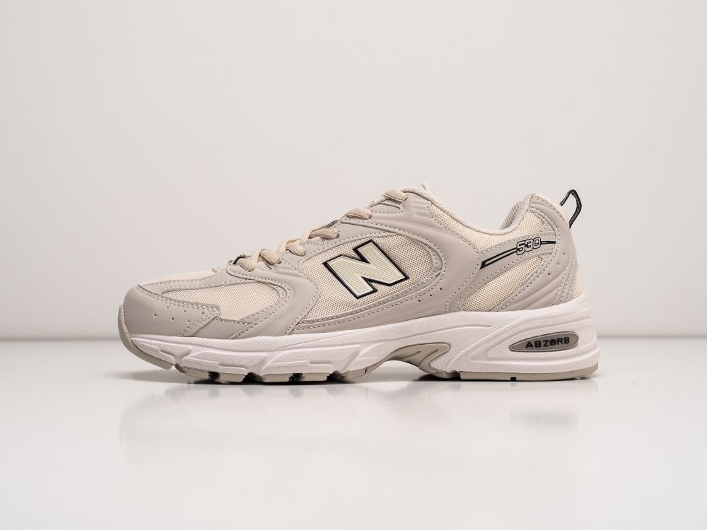 New Balance 530 Ivory бежевые кожа мужские (AR26723) - фото 1 New Balance 530 Ivory бежевые кожа мужские (AR26723) - фото 1