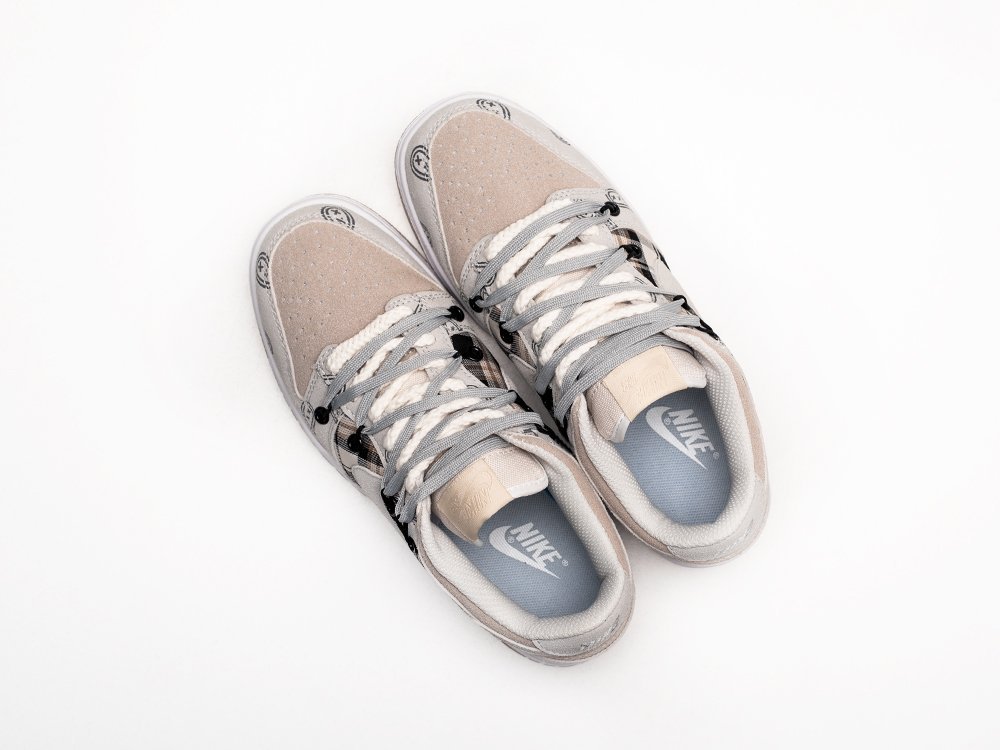 Nike SB Dunk Low x OFF-White WMNS серые кожа женские (AR26739) - фото 3 Nike SB Dunk Low x OFF-White WMNS серые кожа женские (AR26739) - фото 3